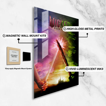 Flex Designs Metal Poster Wicked For Good Theatrical 16 x 24" Home Goods - Movie 2003 Movie Metal Poster