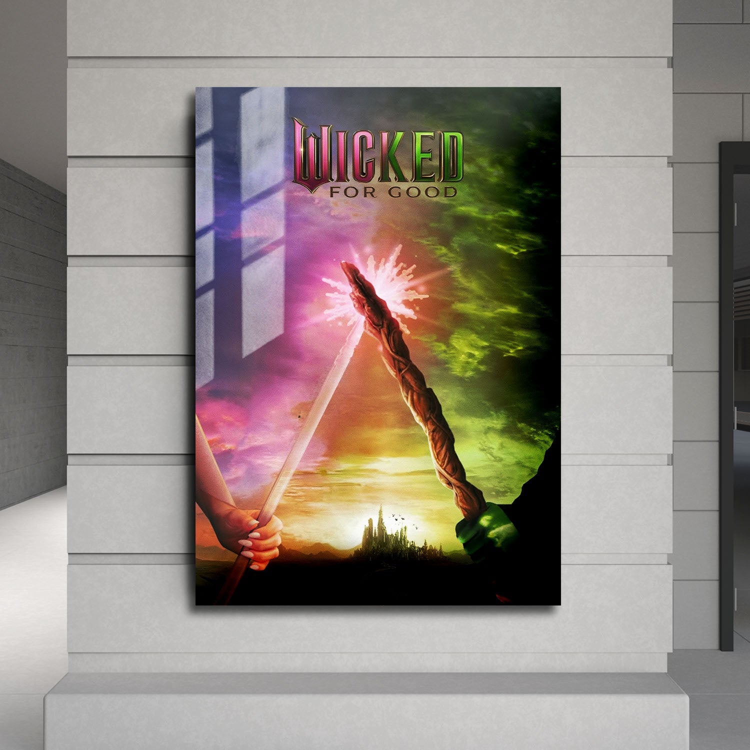 Flex Designs Metal Poster Wicked For Good Theatrical 24 x 36" Home Goods - Movie 2003 Movie Metal Poster