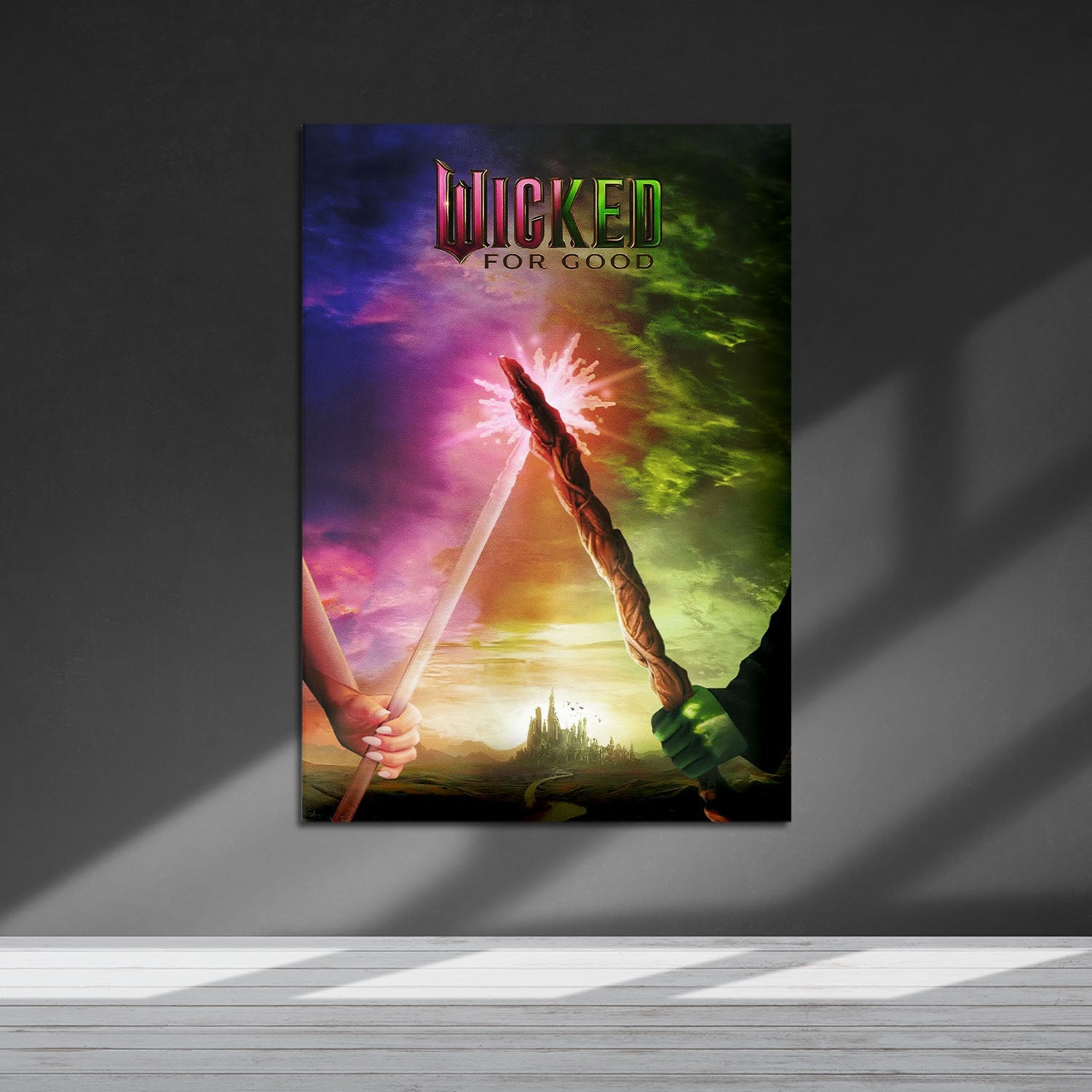 Flex Designs Metal Poster Wicked For Good Theatrical 5 x 7" Home Goods - Movie 2003 Movie Metal Poster