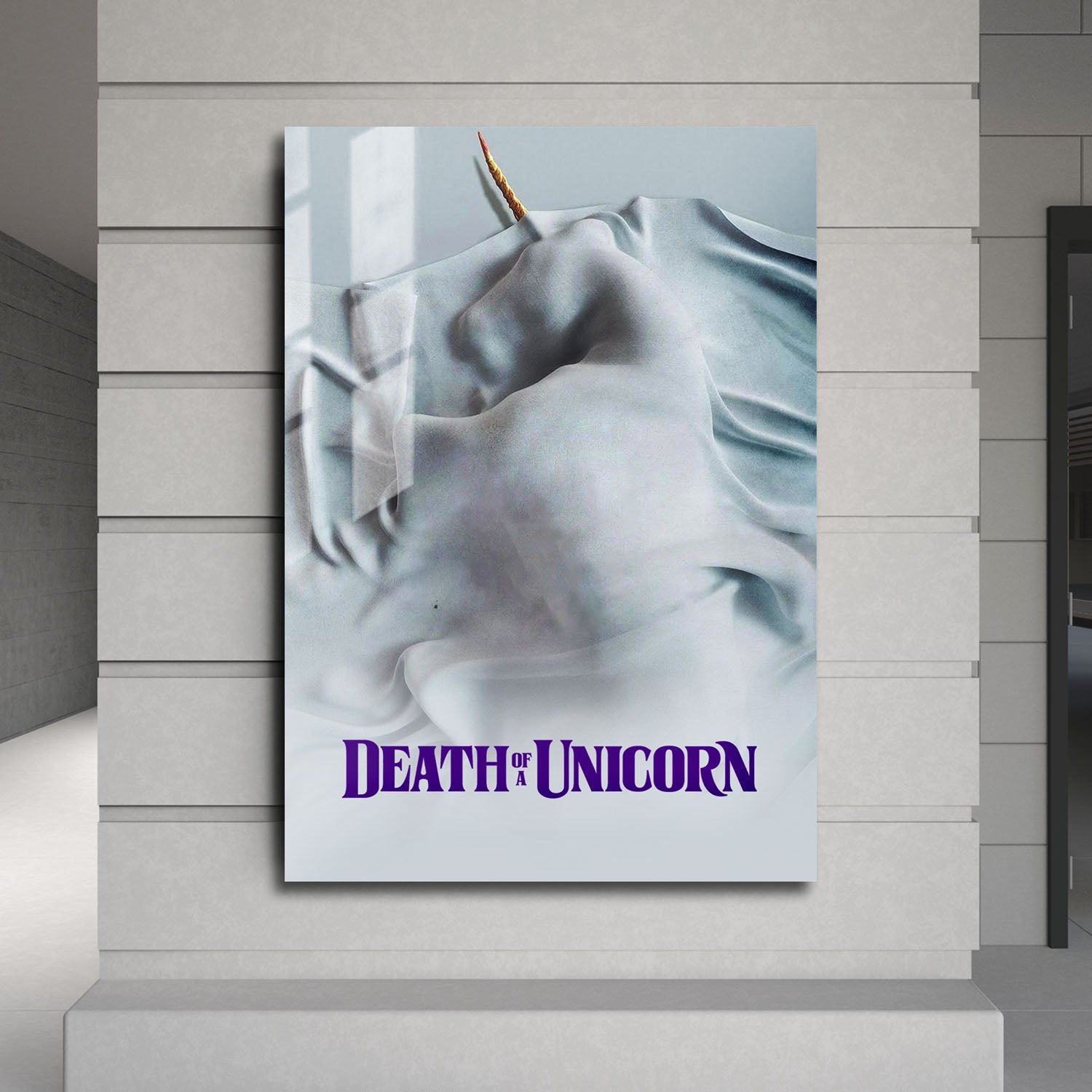Flex Designs Metal Poster Death of a Unicorn 24 x 36" Home Goods - Movie 2022 Movie Metal Poster