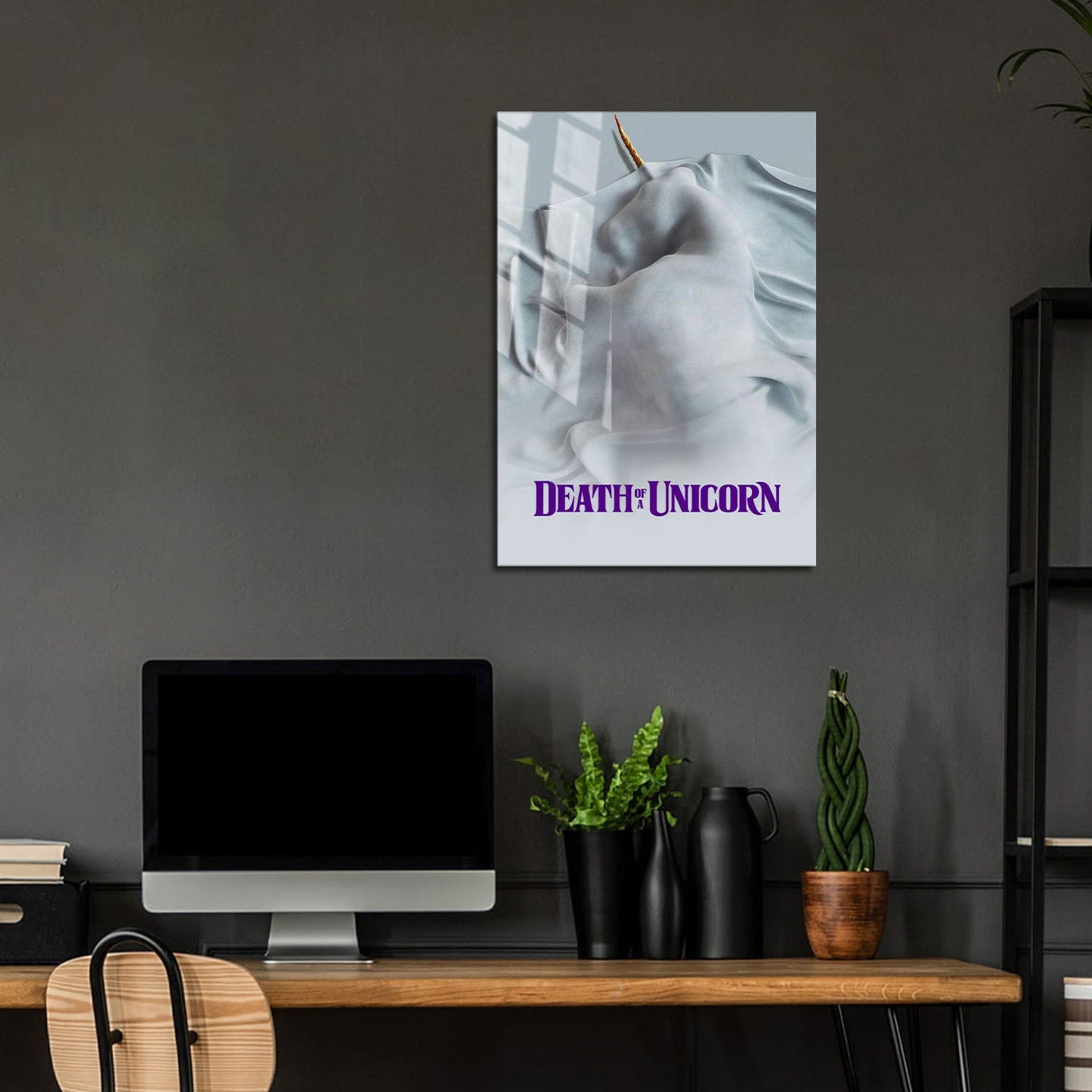 Flex Designs Metal Poster Death of a Unicorn 5 x 7" Home Goods - Movie 2022 Movie Metal Poster
