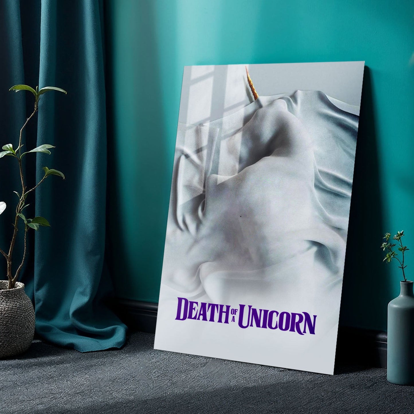 Death of a Unicorn Movie Metal Poster