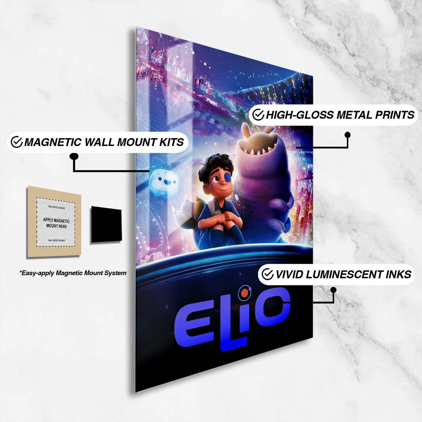 Flex Designs Metal Poster Elio Official 16 x 24" Home Goods - Movie 2024 Movie Metal Poster