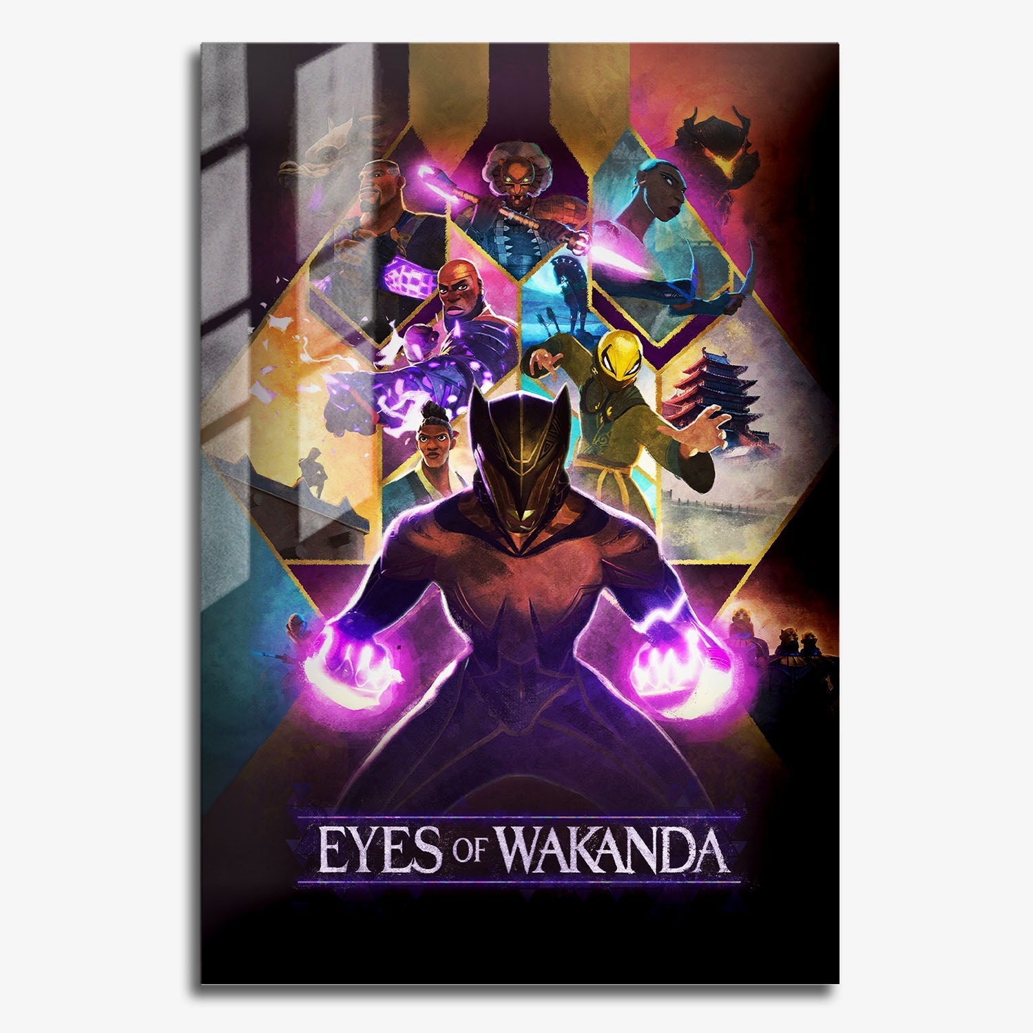 Flex Designs Metal Poster Eyes of Wakanda Cinematic 11 x 17" Home Goods - Movie 2025 Movie Metal Poster