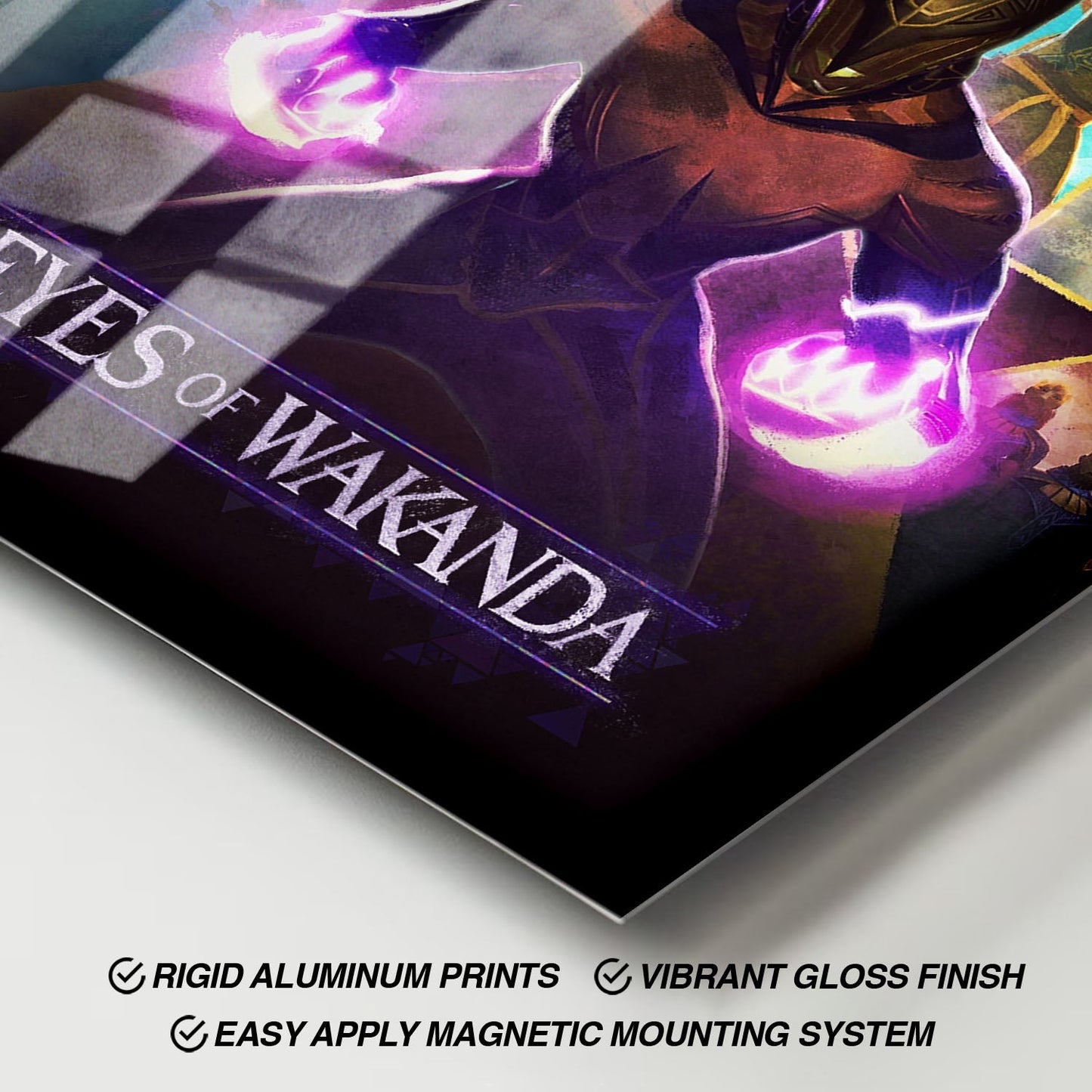 Flex Designs Metal Poster Eyes of Wakanda Cinematic 11 x 17" Home Goods - Movie 2025 Movie Metal Poster