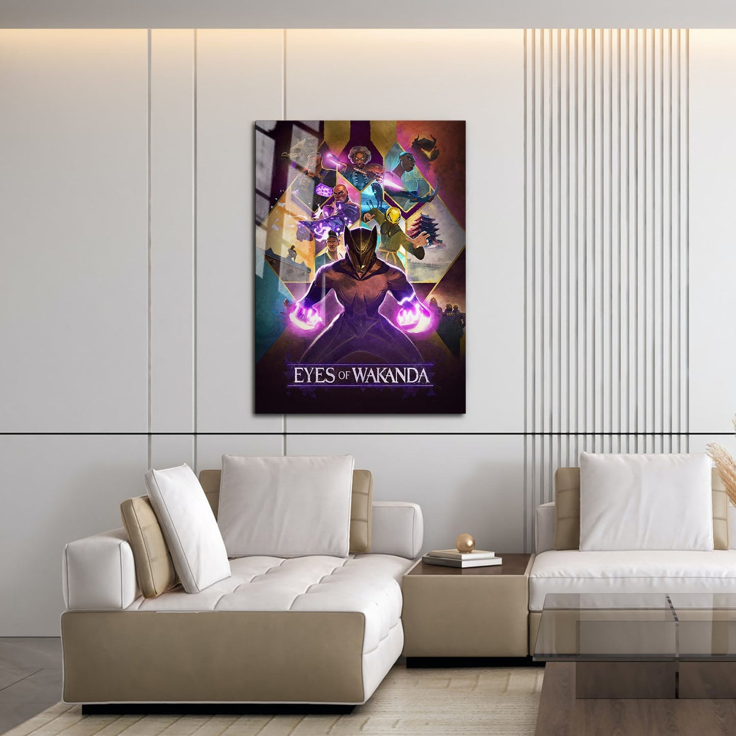 Flex Designs Metal Poster Eyes of Wakanda Cinematic 16 x 24" Home Goods - Movie 2025 Movie Metal Poster