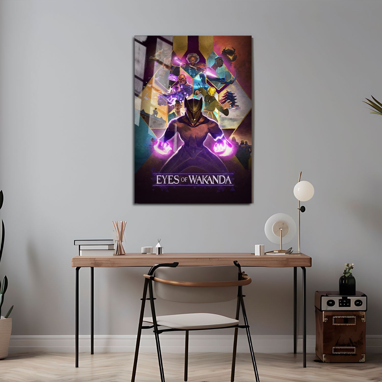 Flex Designs Metal Poster Eyes of Wakanda Cinematic 24 x 36" Home Goods - Movie 2025 Movie Metal Poster