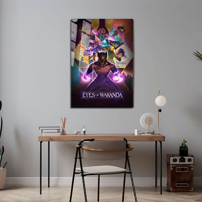 Flex Designs Metal Poster Eyes of Wakanda Cinematic 24 x 36" Home Goods - Movie 2025 Movie Metal Poster