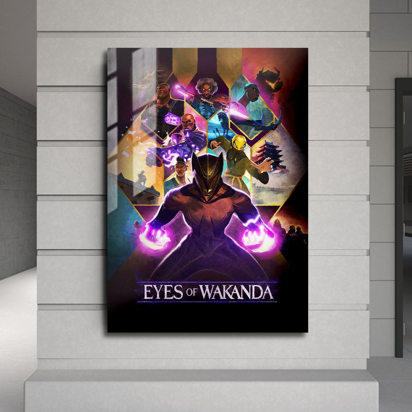 Flex Designs Metal Poster Eyes of Wakanda Cinematic 24 x 36" Home Goods - Movie 2025 Movie Metal Poster