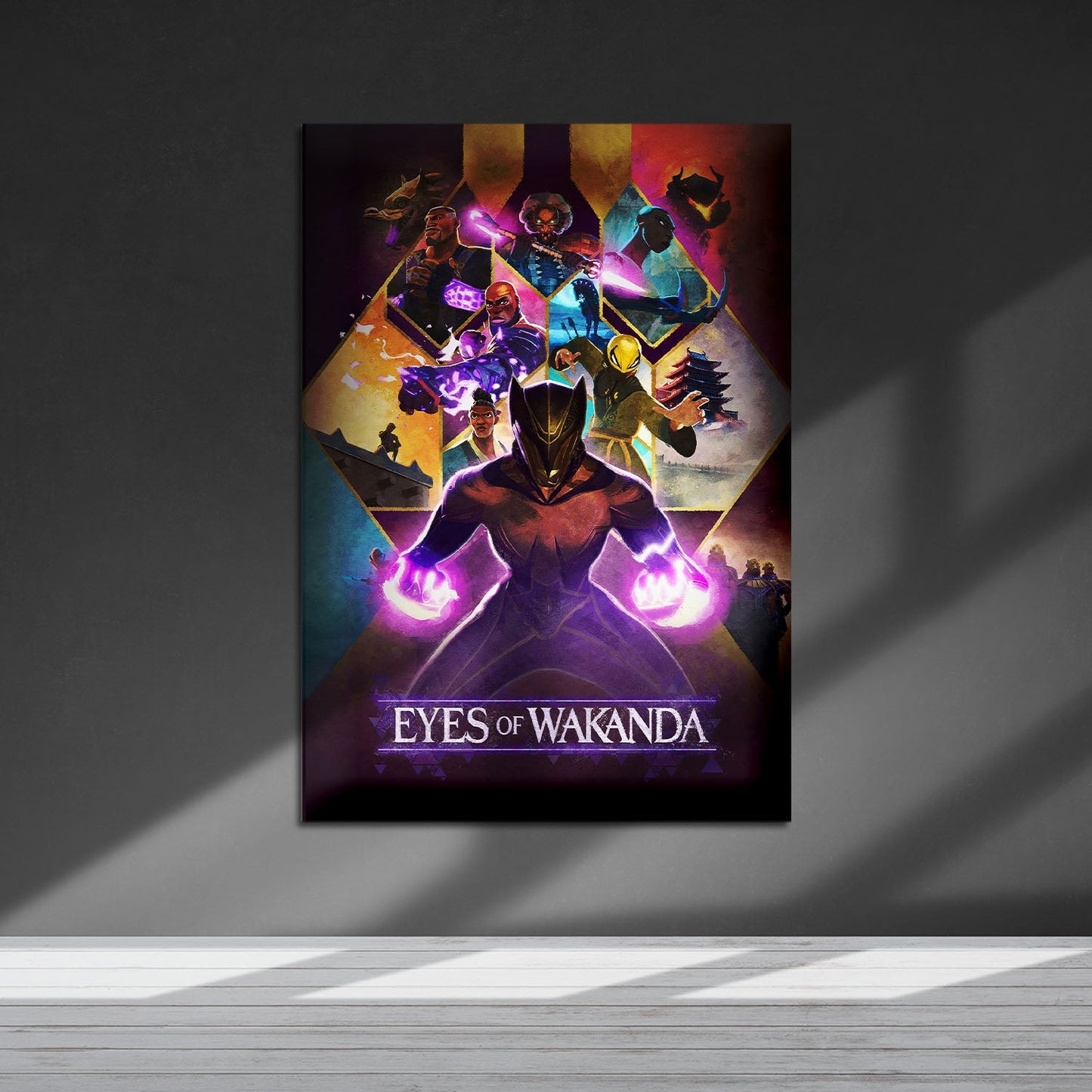 Flex Designs Metal Poster Eyes of Wakanda Cinematic 5 x 7" Home Goods - Movie 2025 Movie Metal Poster