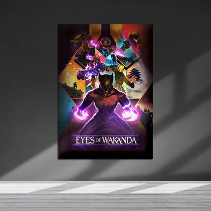 Flex Designs Metal Poster Eyes of Wakanda Cinematic 5 x 7" Home Goods - Movie 2025 Movie Metal Poster