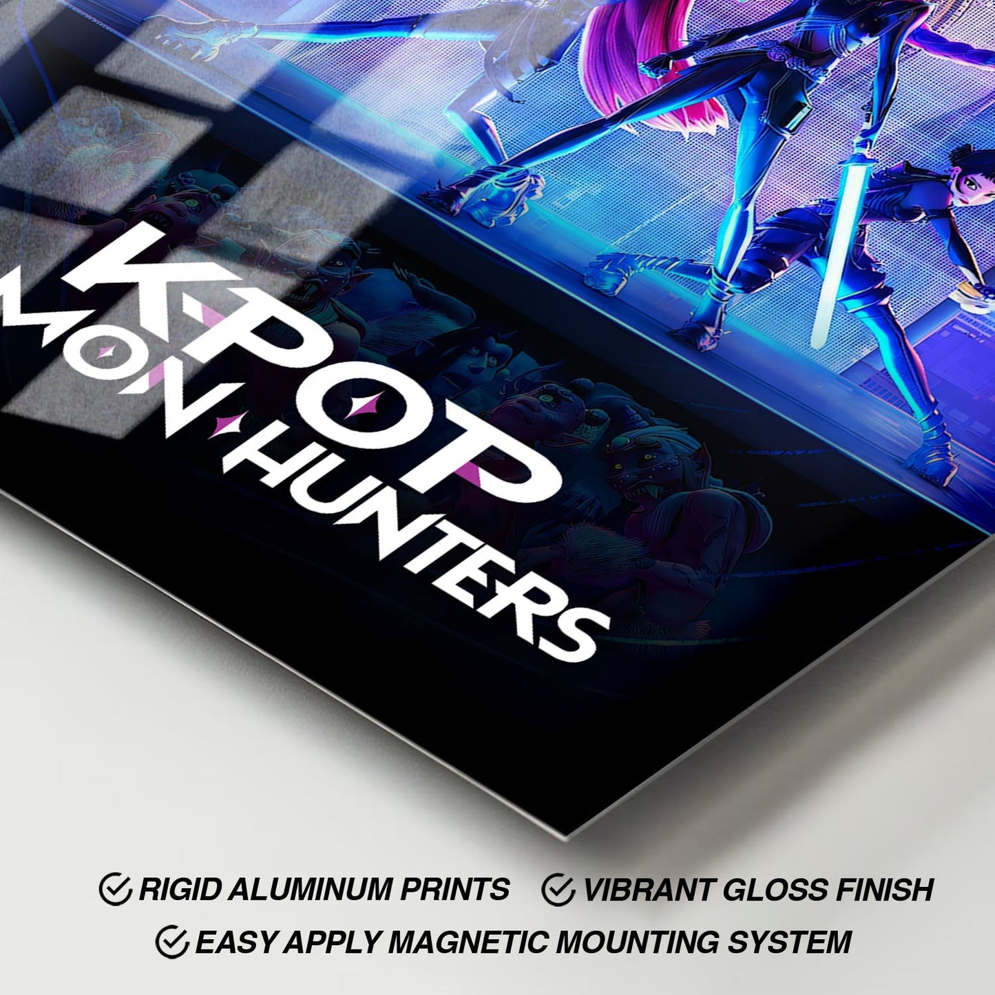 Flex Designs Metal Poster KPop Demon Hunters 11 x 17" Home Goods - TV Show 2025 TV Show Metal Poster