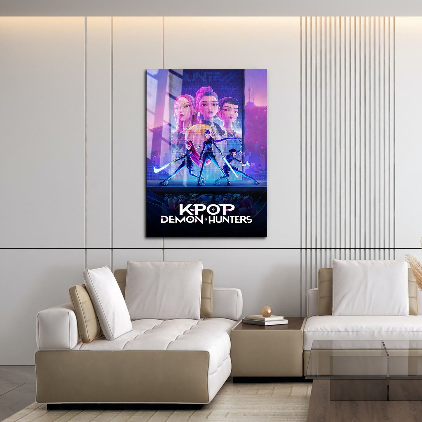 Flex Designs Metal Poster KPop Demon Hunters 16 x 24" Home Goods - TV Show 2025 TV Show Metal Poster