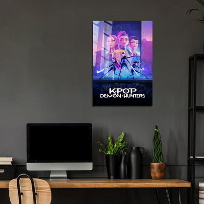 Flex Designs Metal Poster KPop Demon Hunters 5 x 7" Home Goods - TV Show 2025 TV Show Metal Poster