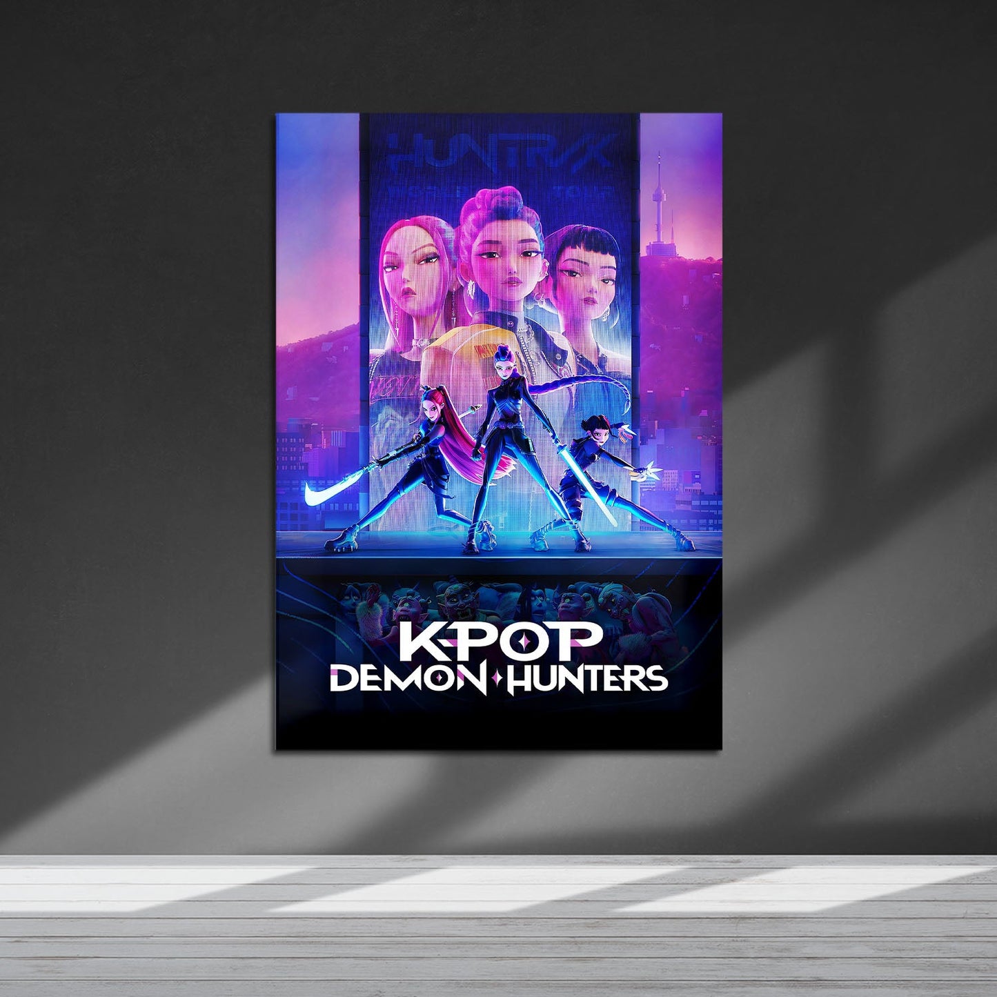 Flex Designs Metal Poster KPop Demon Hunters 5 x 7" Home Goods - TV Show 2025 TV Show Metal Poster