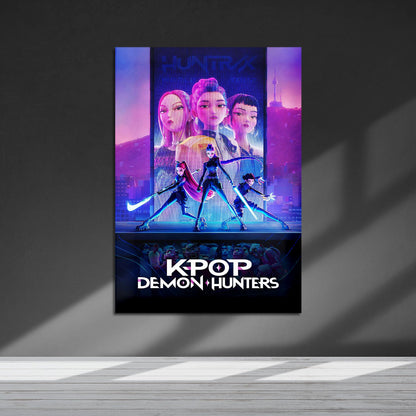 Flex Designs Metal Poster KPop Demon Hunters 5 x 7" Home Goods - TV Show 2025 TV Show Metal Poster