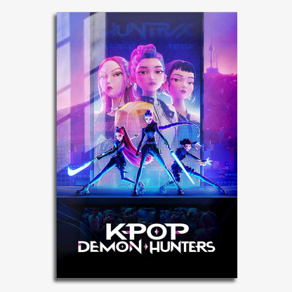 Flex Designs Metal Poster KPop Demon Hunters 11 x 17" Home Goods - TV Show 2025 TV Show Metal Poster
