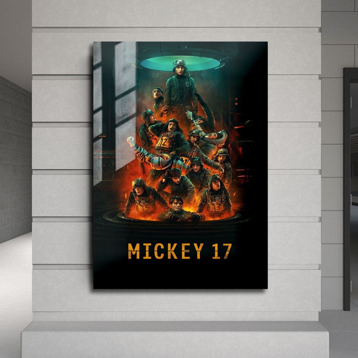Flex Designs Metal Poster Mickey 17 Cinematic 24 x 36" Home Goods - Movie 2025 Movie Metal Poster