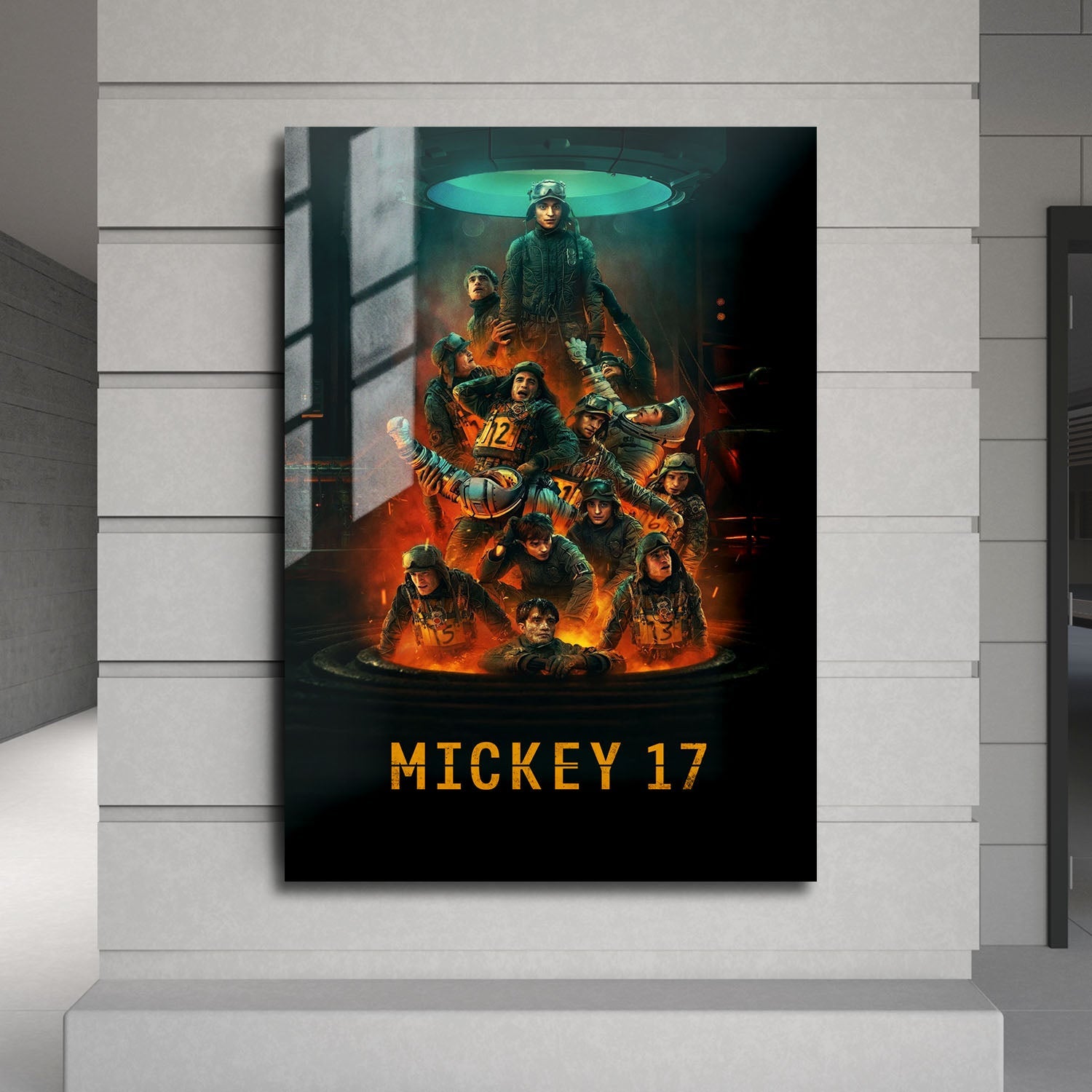 Flex Designs Metal Poster Mickey 17 Cinematic 24 x 36" Home Goods - Movie 2025 Movie Metal Poster