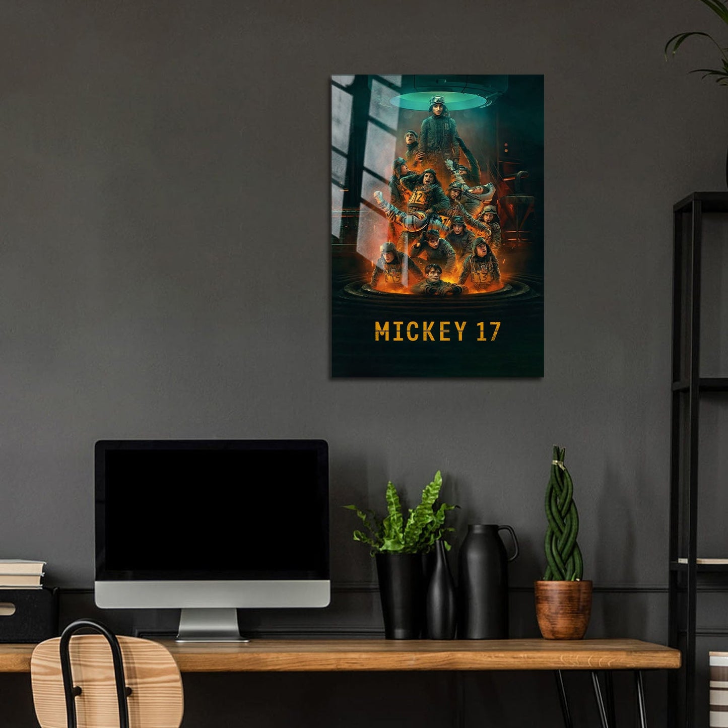 Flex Designs Metal Poster Mickey 17 Cinematic 5 x 7" Home Goods - Movie 2025 Movie Metal Poster