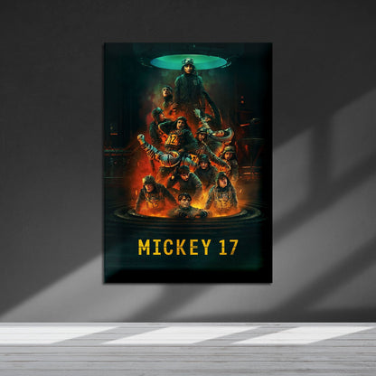 Flex Designs Metal Poster Mickey 17 Cinematic 5 x 7" Home Goods - Movie 2025 Movie Metal Poster