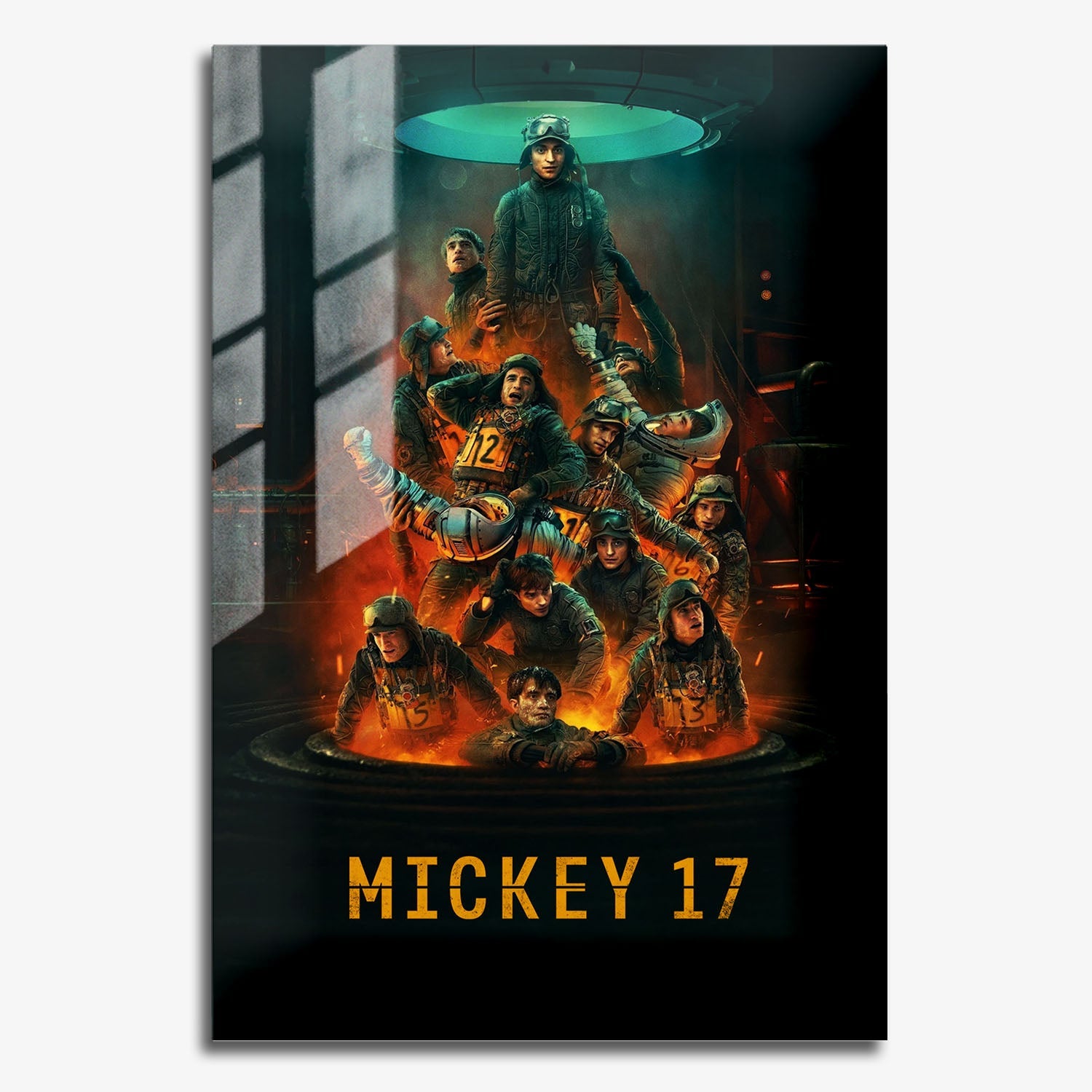 Flex Designs Metal Poster Mickey 17 Cinematic 11 x 17" Home Goods - Movie 2025 Movie Metal Poster