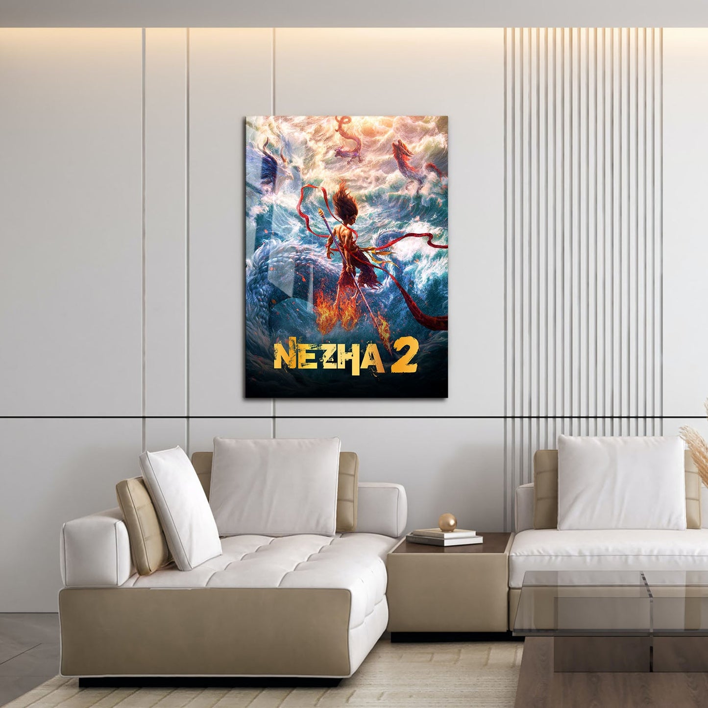 Flex Designs Metal Poster Ne Zha 2 16 x 24" Home Goods - Movie 2021 Movie Metal Poster