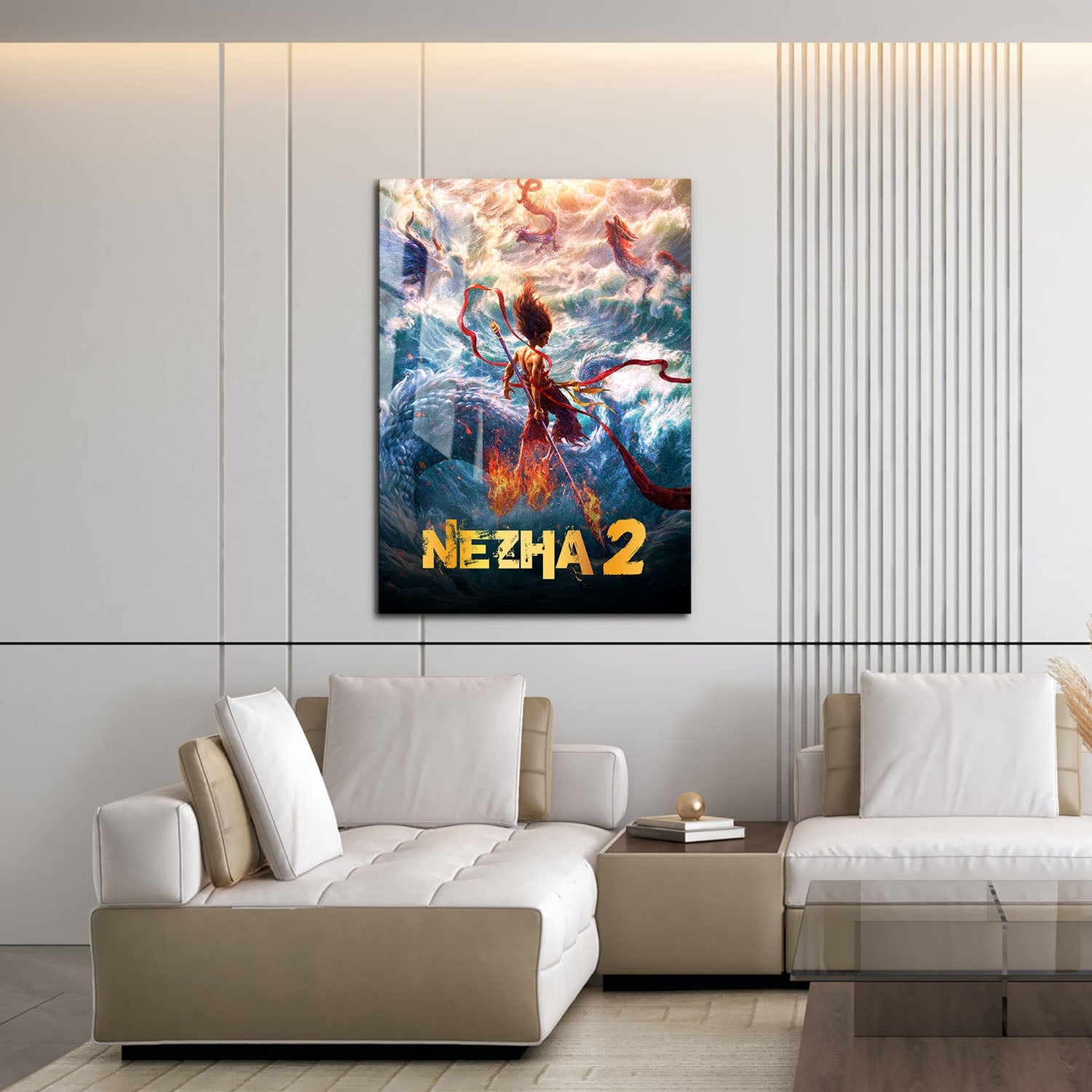 Flex Designs Metal Poster Ne Zha 2 16 x 24" Home Goods - Movie 2021 Movie Metal Poster