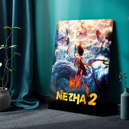 Ne Zha 2 Movie Metal Poster