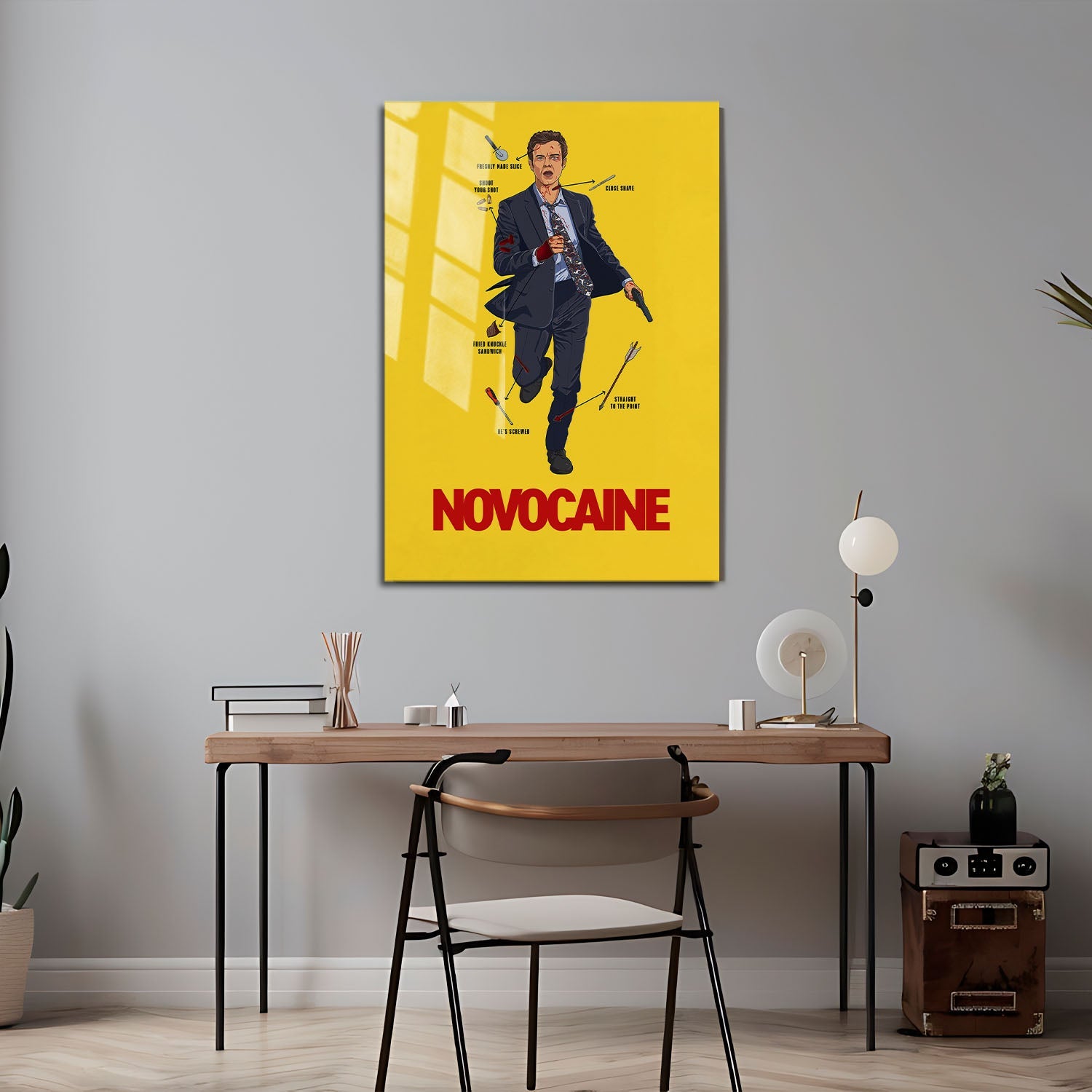 Flex Designs Metal Poster Novocaine 24 x 36" Home Goods - Movie 2001 Movie Metal Poster