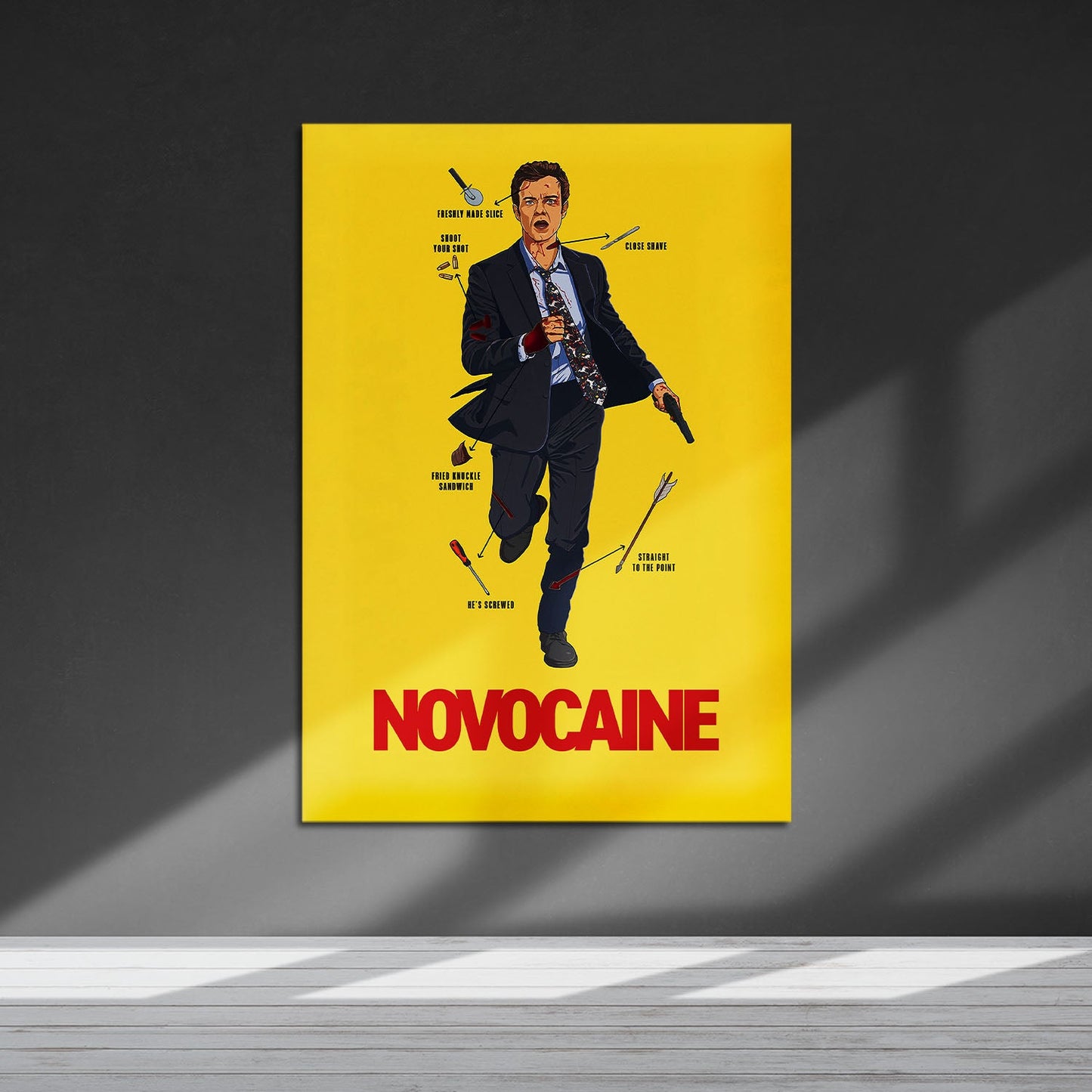 Flex Designs Metal Poster Novocaine 5 x 7" Home Goods - Movie 2001 Movie Metal Poster
