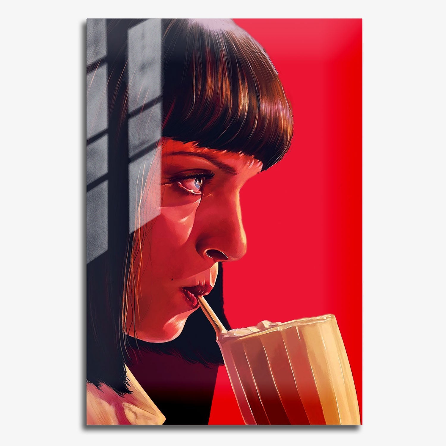 Flex Designs Metal Poster Pulp Fiction Minimalist Alternate 11 x 17" Home Goods - Movie 1994 Movie Metal Poster