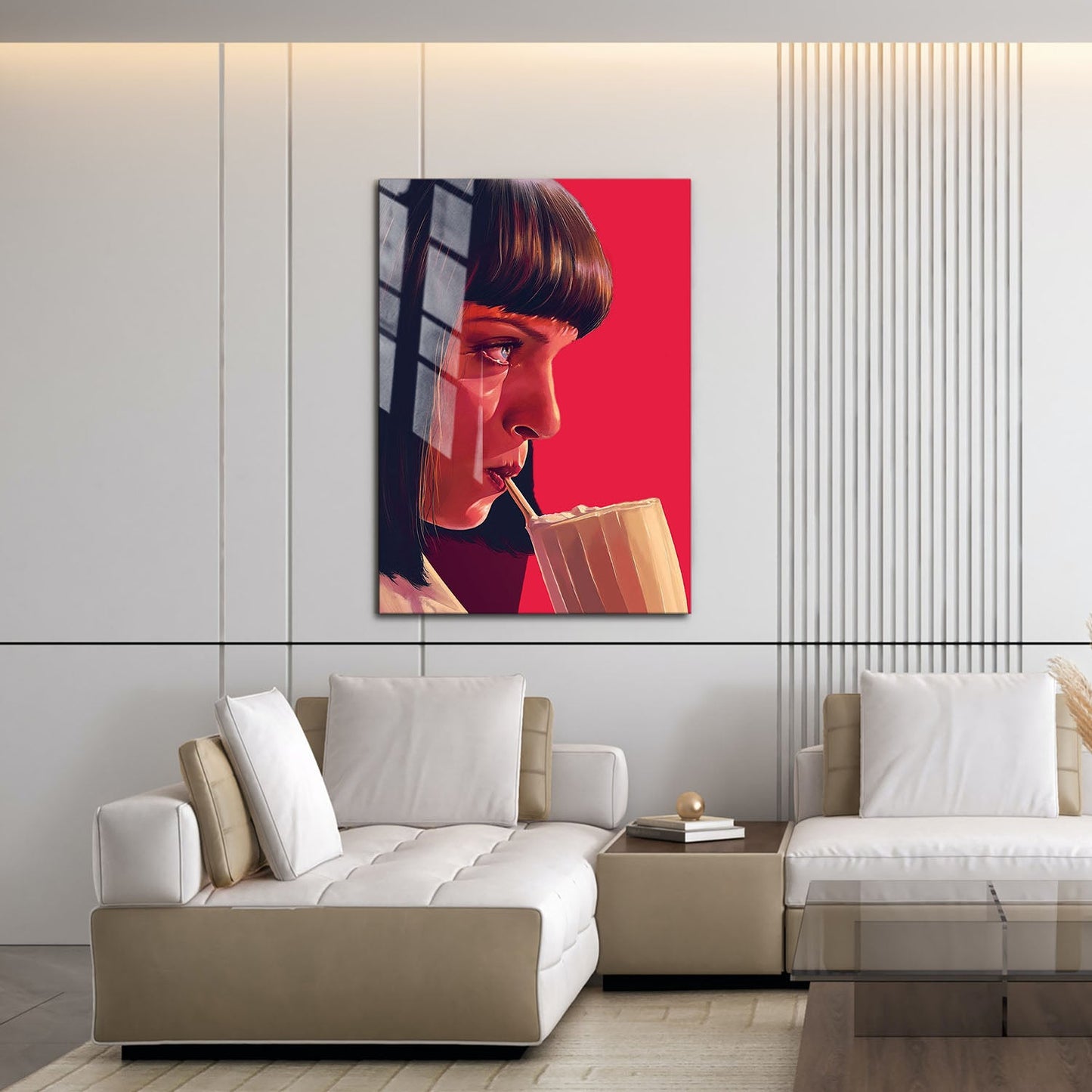 Flex Designs Metal Poster Pulp Fiction Minimalist Alternate 16 x 24" Home Goods - Movie 1994 Movie Metal Poster