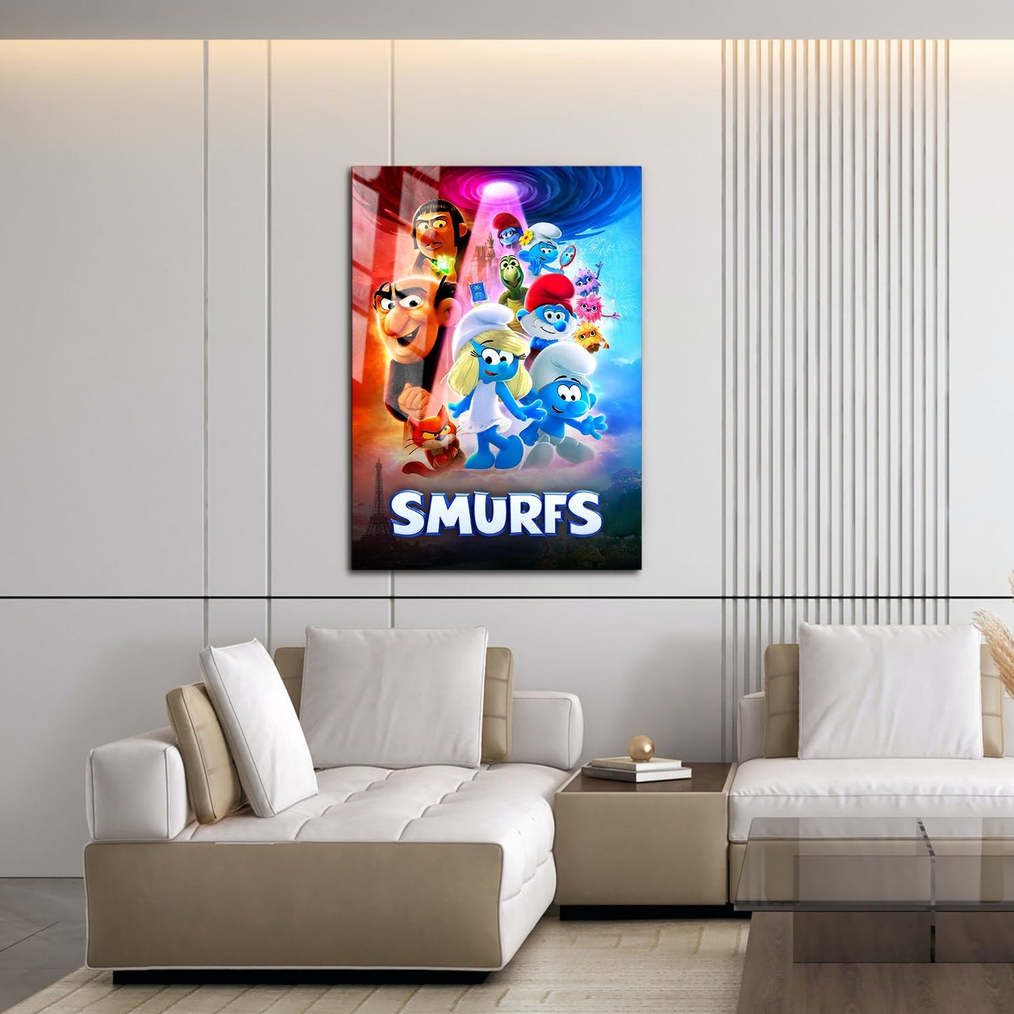 Flex Designs Metal Poster Smurfs 16 x 24" Home Goods - Movie 2011 Movie Metal Poster
