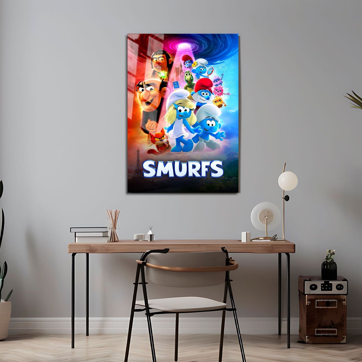 Flex Designs Metal Poster Smurfs 24 x 36" Home Goods - Movie 2011 Movie Metal Poster