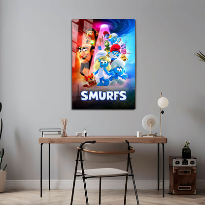 Flex Designs Metal Poster Smurfs 24 x 36" Home Goods - Movie 2011 Movie Metal Poster