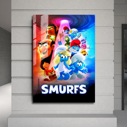 Flex Designs Metal Poster Smurfs 24 x 36" Home Goods - Movie 2011 Movie Metal Poster