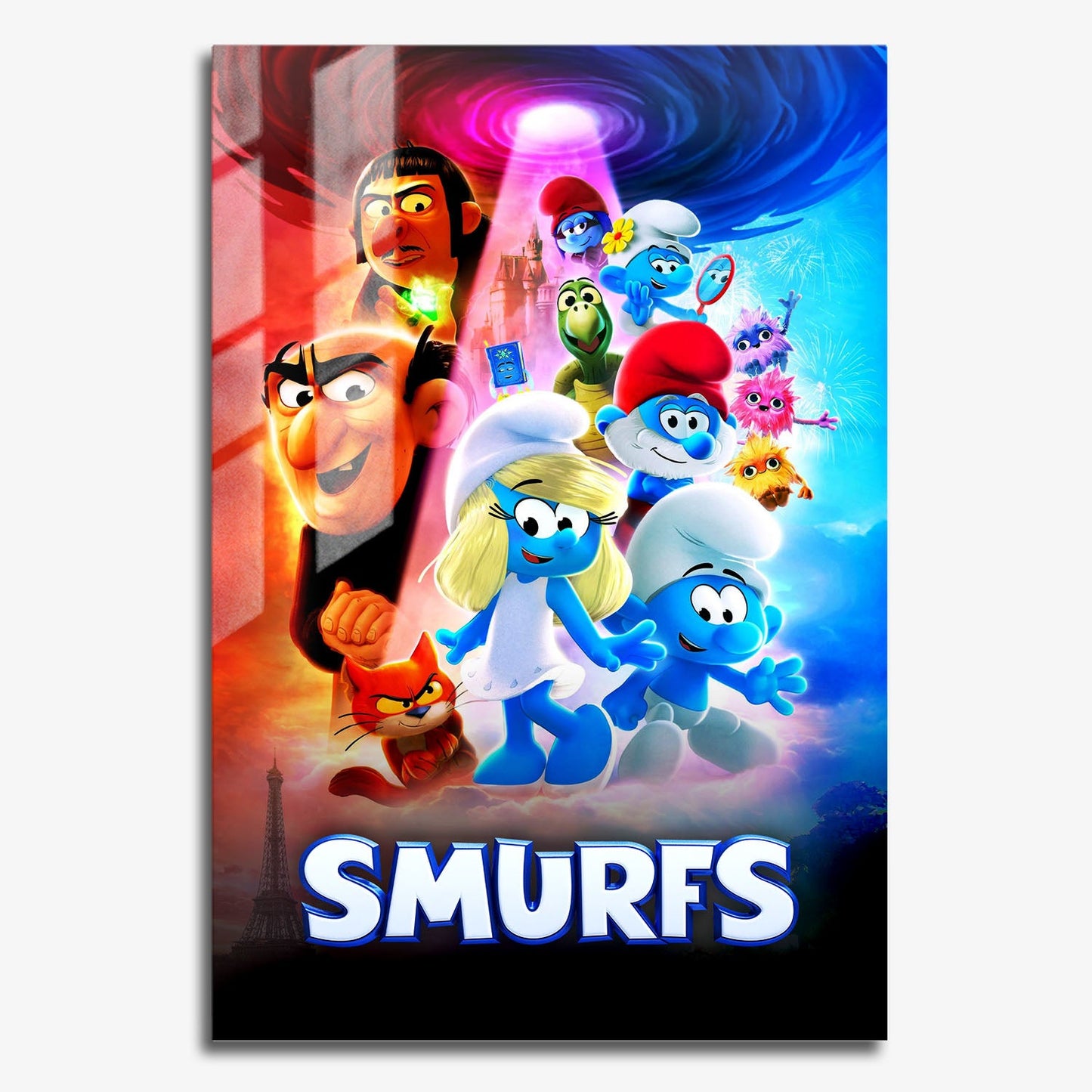 Flex Designs Metal Poster Smurfs 11 x 17" Home Goods - Movie 2011 Movie Metal Poster