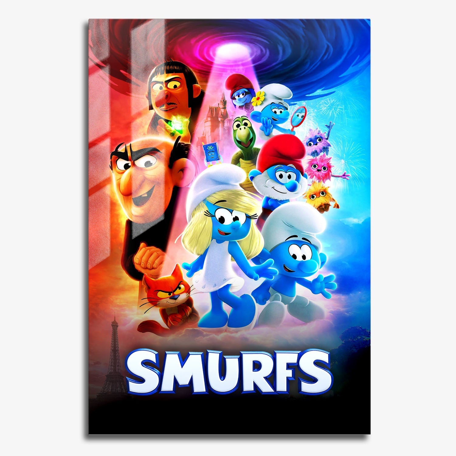 Flex Designs Metal Poster Smurfs 11 x 17" Home Goods - Movie 2011 Movie Metal Poster