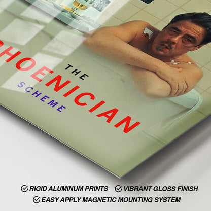 Flex Designs Metal Poster The Phoenician Scheme Key Visual 11 x 17" Home Goods - Movie 2025 Movie Metal Poster