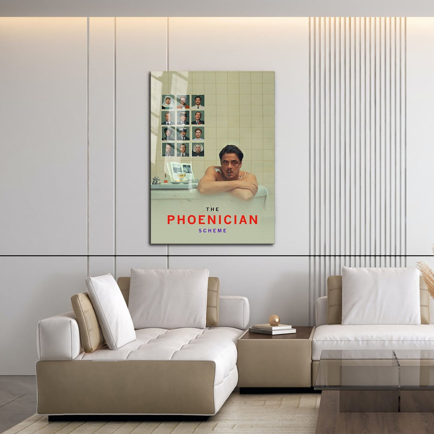 Flex Designs Metal Poster The Phoenician Scheme Key Visual 16 x 24" Home Goods - Movie 2025 Movie Metal Poster