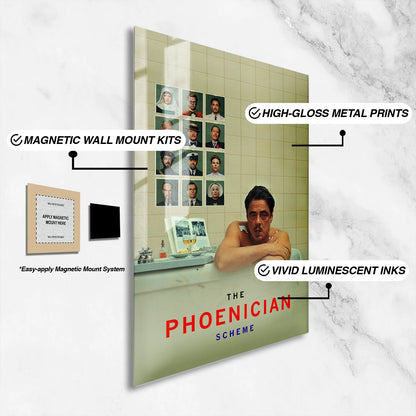 Flex Designs Metal Poster The Phoenician Scheme Key Visual 16 x 24" Home Goods - Movie 2025 Movie Metal Poster