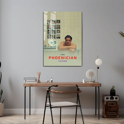 Flex Designs Metal Poster The Phoenician Scheme Key Visual 24 x 36" Home Goods - Movie 2025 Movie Metal Poster