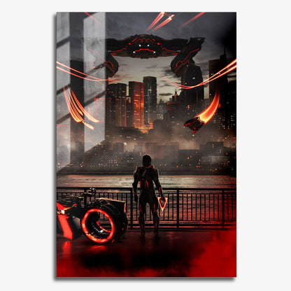 Flex Designs Metal Poster TRON Ares Alternate 11 x 17" Home Goods - Movie 2025 Movie Metal Poster