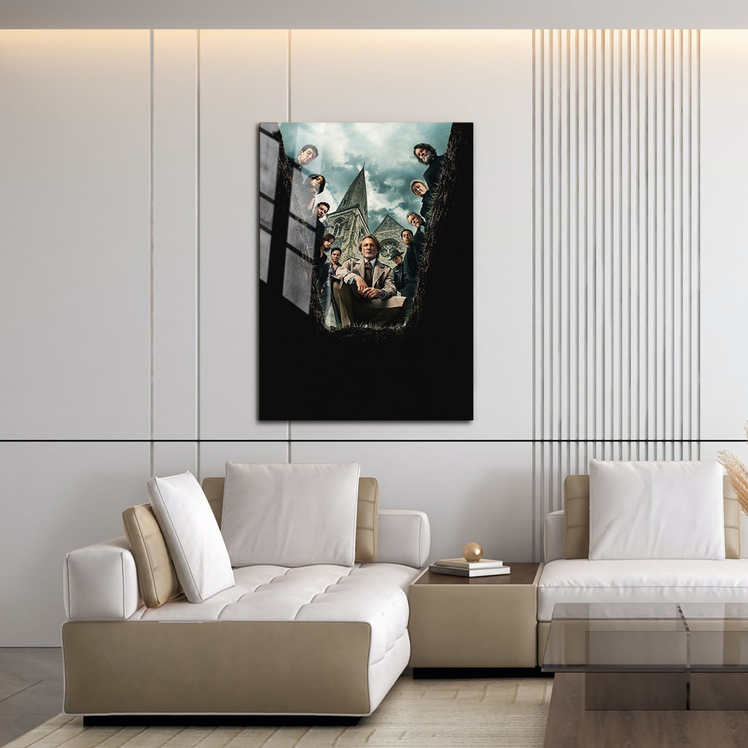 Flex Designs Metal Poster Wake Up Dead Man - A Knives Out Mystery Key Art 16 x 24" Home Goods - Movie 2023 Movie Metal Poster