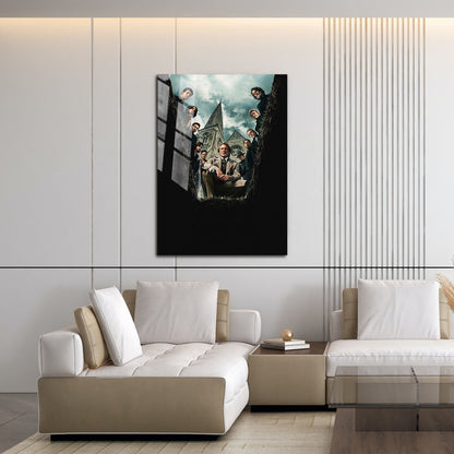 Flex Designs Metal Poster Wake Up Dead Man - A Knives Out Mystery Key Art 16 x 24" Home Goods - Movie 2023 Movie Metal Poster