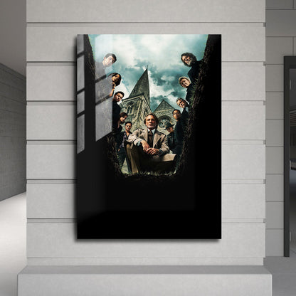 Flex Designs Metal Poster Wake Up Dead Man - A Knives Out Mystery Key Art 24 x 36" Home Goods - Movie 2023 Movie Metal Poster