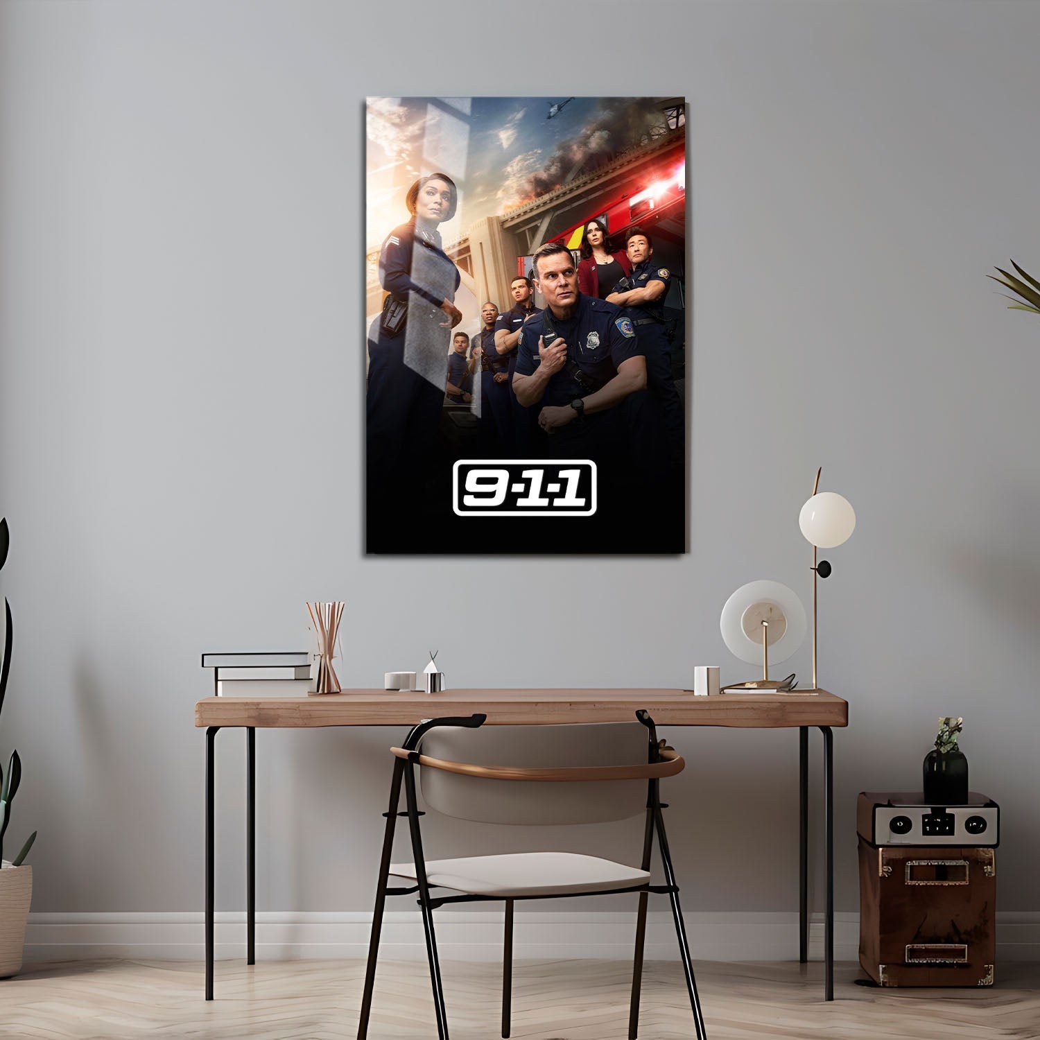 Flex Designs Metal Poster 9-1-1 24 x 36" Home Goods - TV Show 2018 TV Show Metal Poster