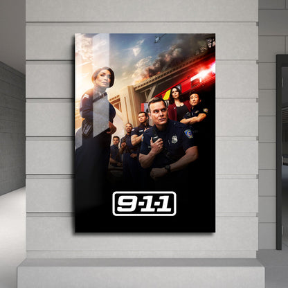 Flex Designs Metal Poster 9-1-1 24 x 36" Home Goods - TV Show 2018 TV Show Metal Poster