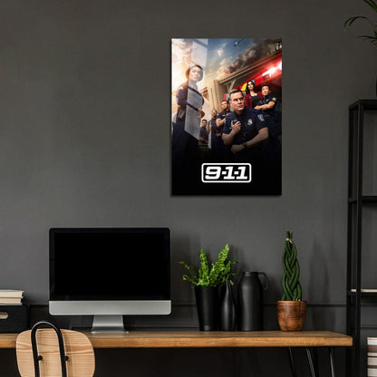 Flex Designs Metal Poster 9-1-1 5 x 7" Home Goods - TV Show 2018 TV Show Metal Poster
